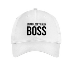 Load image into Gallery viewer, Unapologetically Boss White Nike Hat
